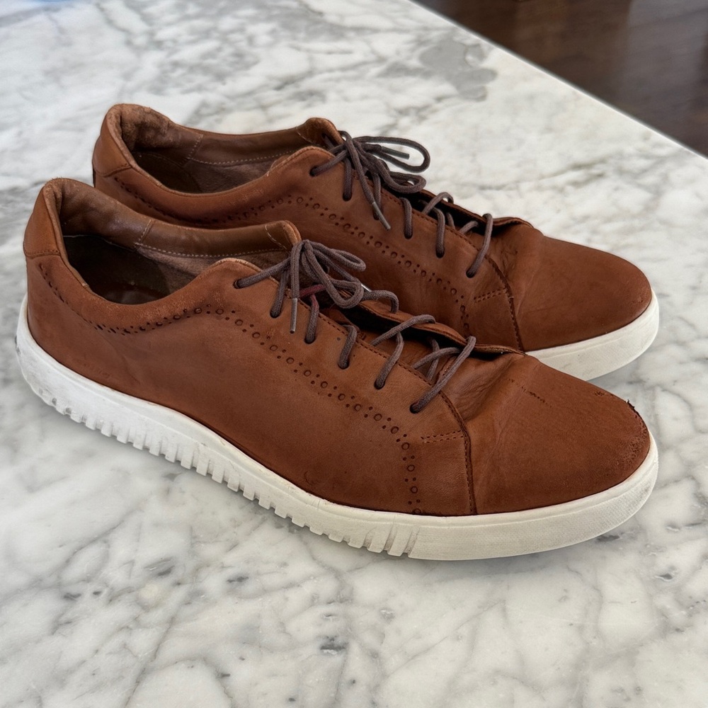 Johnston & Murphy Brown Leather Sneakers